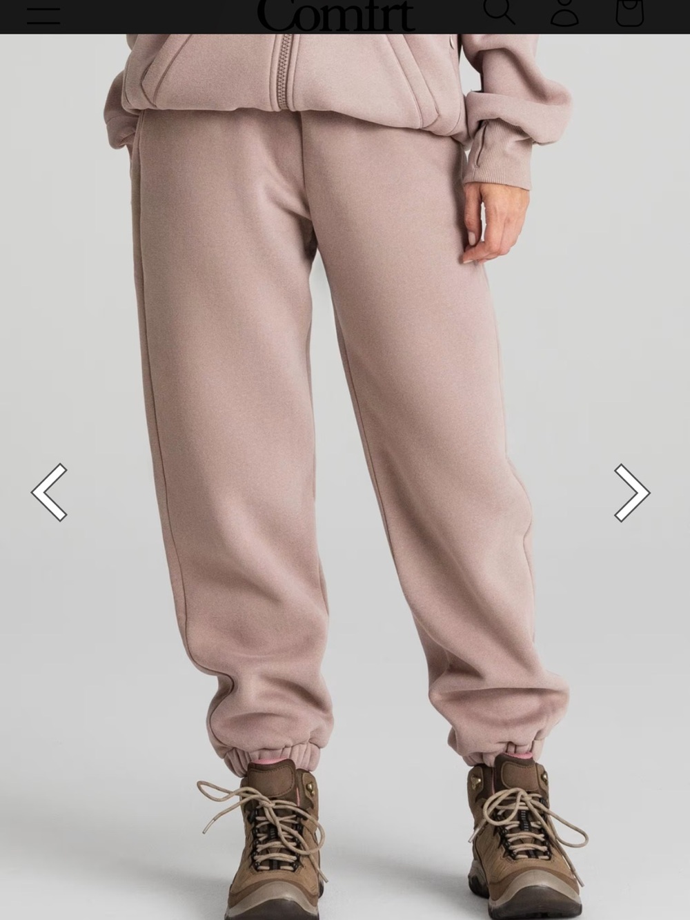 Comfrt Travel Essentials Sweatpants- Bark